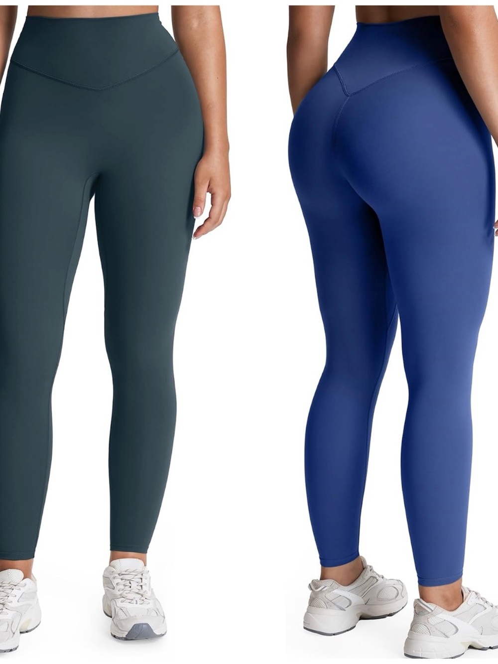[EUC] AOXJOX Set of 2 leggings. Blue and Grey. Small